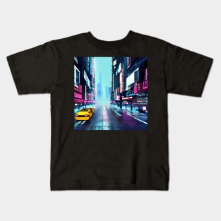 Cyberpunk Street View Kids T-Shirt